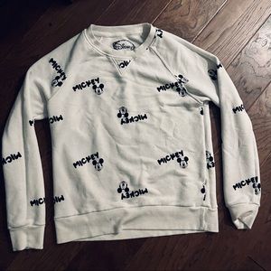 Authentic Disney Mickey Mouse Graphic Cozy Pullover Sweater | Comfy Size Medium